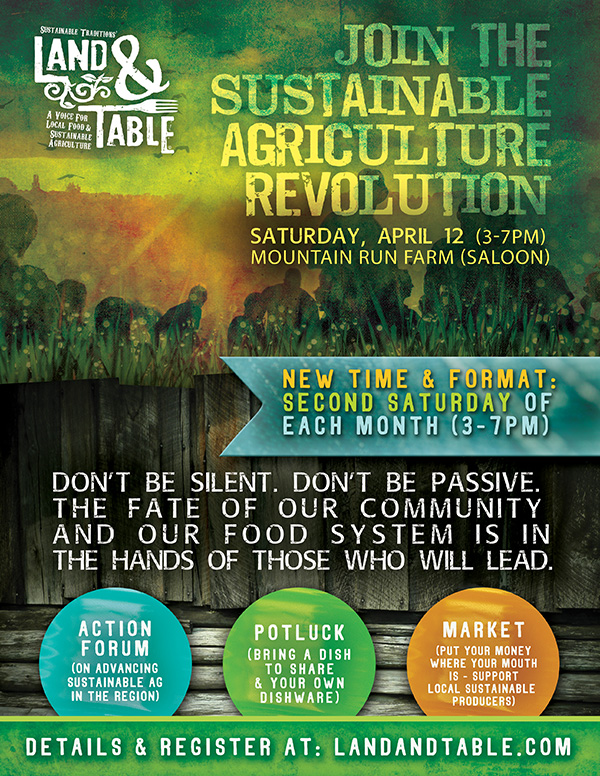 Land and Table April 2014 flyer