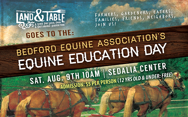 Land And Table Goes To Equine Education Day Aug 9 Land And Table