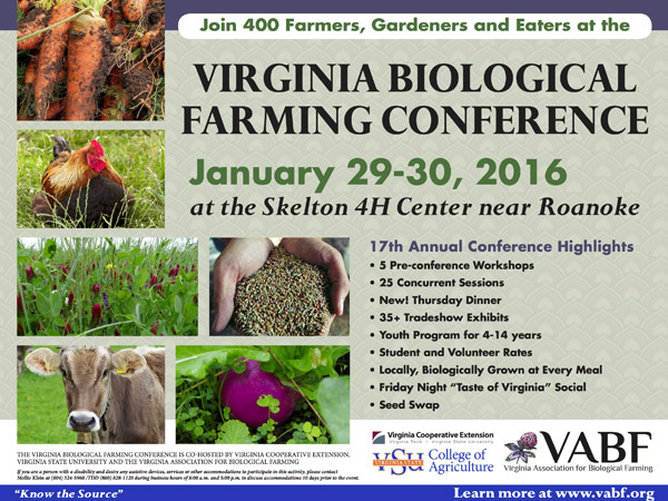 VABF annual farming conference flyer