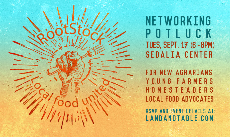 RootStock: Networking Potluck – Sept. 17 (Sedalia Center)
