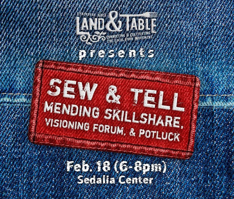 Sew and Tell: Mending Skillshare (Potluck) – Feb. 18