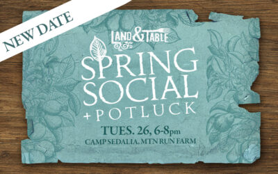 Spring Social + Potluck (4/26)