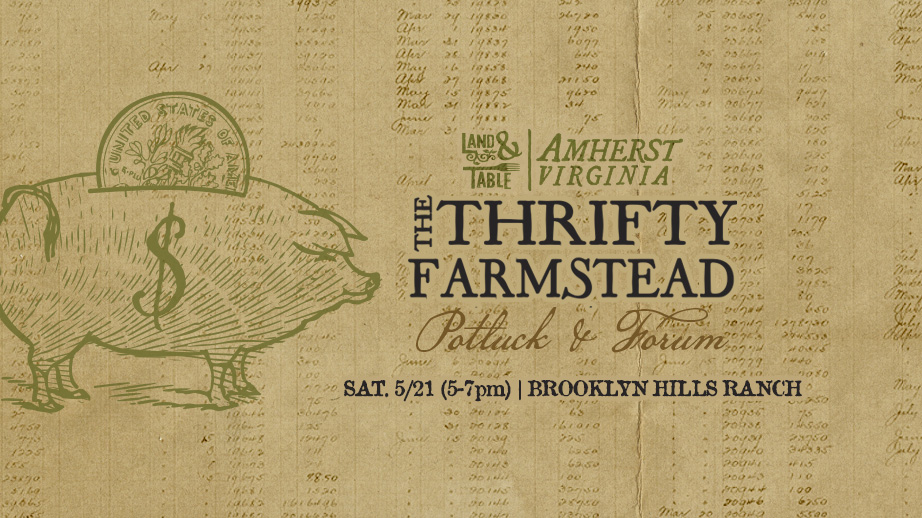The Thrifty Farmstead - potluck and forum