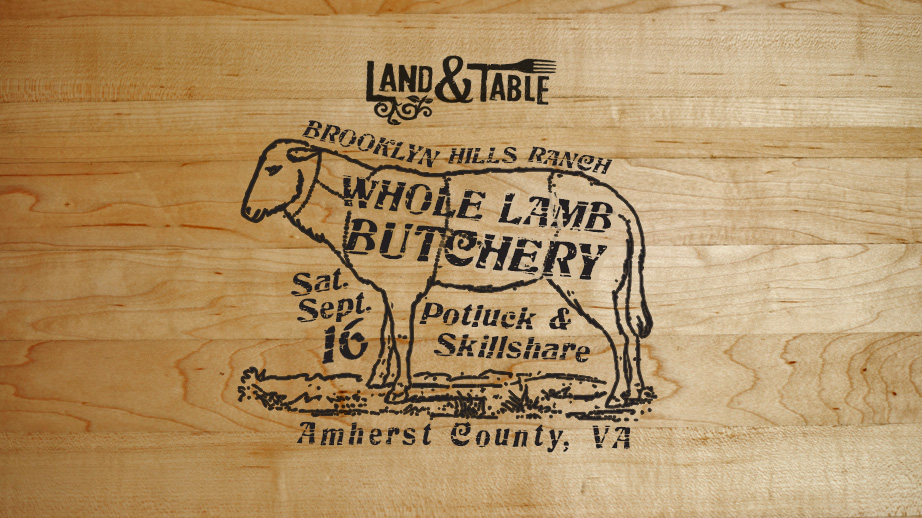 Whole Lamb Butchery - 9/16/23 by Land & Table