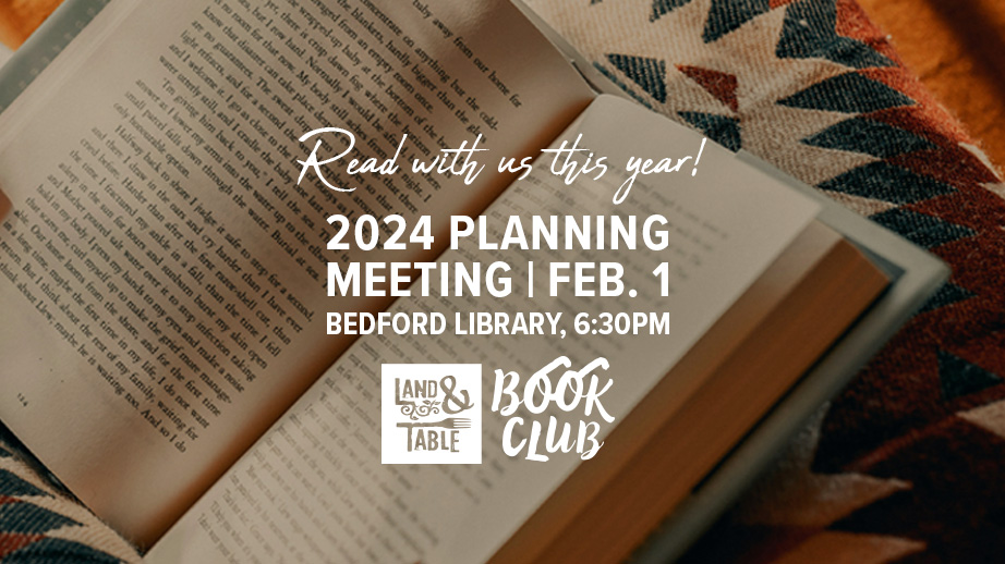 Land & Table Book Club - planning meeting