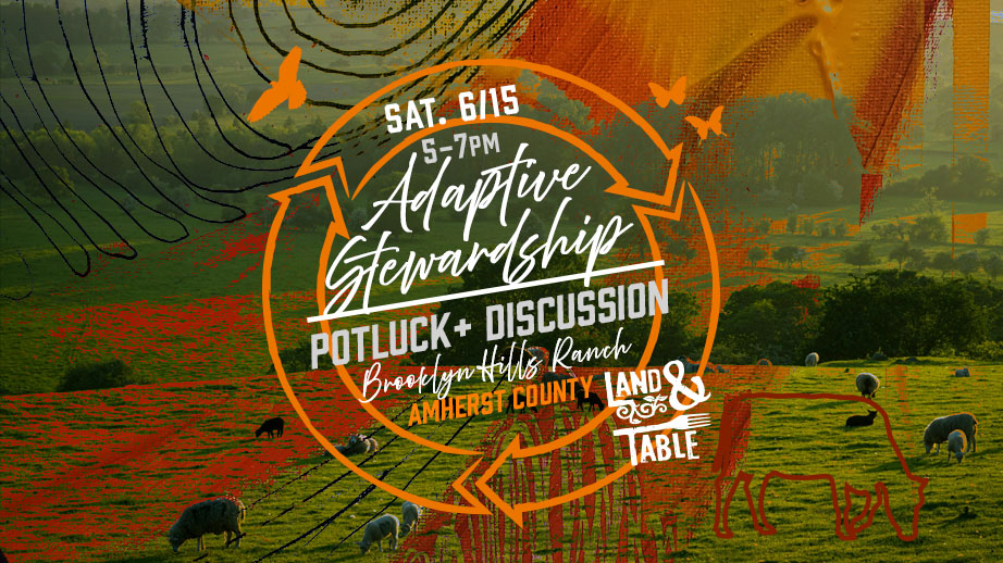 Adaptive Stewardship: potluck and discussion in Amherst County, Virginia