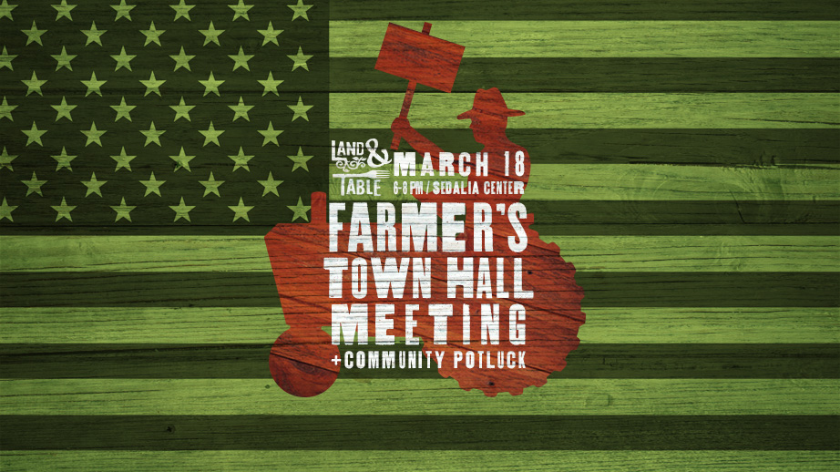 Farmers town hall meeting - discussing how farmers are being impacted by the current federal funding freeze