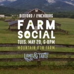 Farm social, Bedford, Virginia