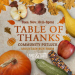 Table of Thanks - potluck by Land & Table