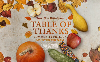 Table of Thanks (Potluck) – Nov. 18